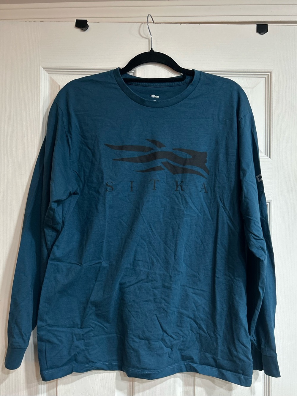 SITKA 100% Pima Cotton Big Logo Lightweight Icon Long Sleeve Tee Shirt
